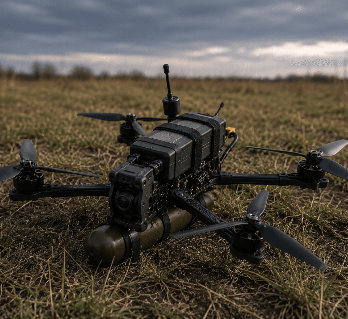 Drone in a field